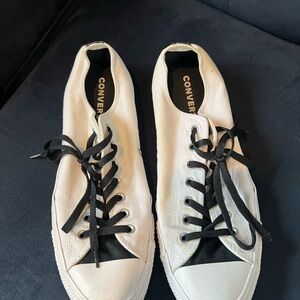 Converse White and Black Men's Sneakers